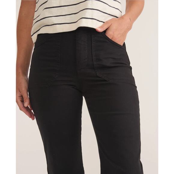 Marine Layer Faded Black Bridget Flare Bootcut Pants Style 16304 Size 12 NWOT - Picture 5 of 10